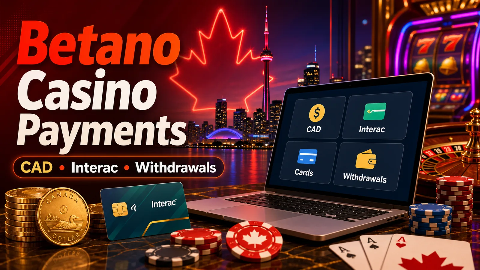 Betano Casino Payments, CAD, Interac and Withdrawals content banner